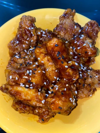 Langkah Mudah untuk Membikin Resep Korean spicy honey butter chicken yang  Bikin Ketagihan Anti Ribet, Sempurna