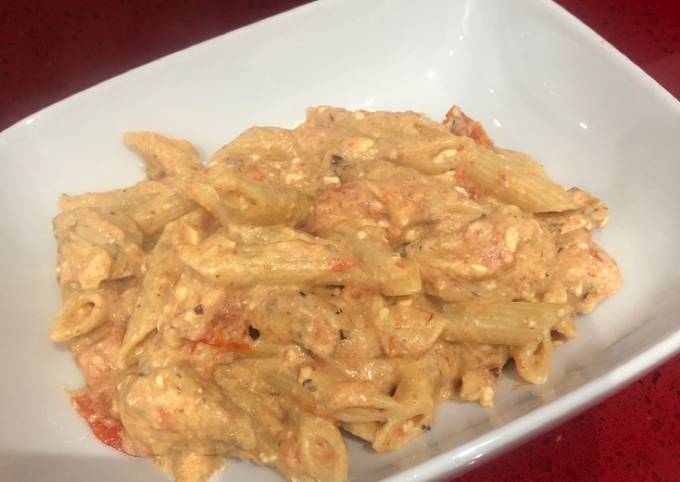 Recipe of Ultimate Chicken Feta Pasta #TikTok Inspo