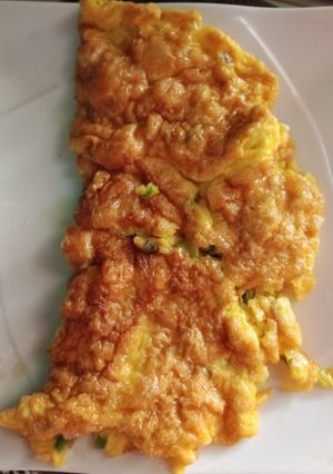 Hình của món Trứng hành dễ nấu.