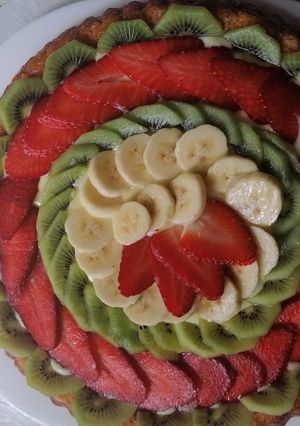 صورة لوصفة كيكة بالفواكه 🍰