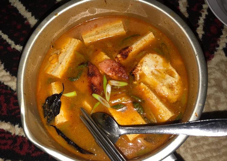 Sundubu Jjiggae (sup tahu pedas ala koreaah)