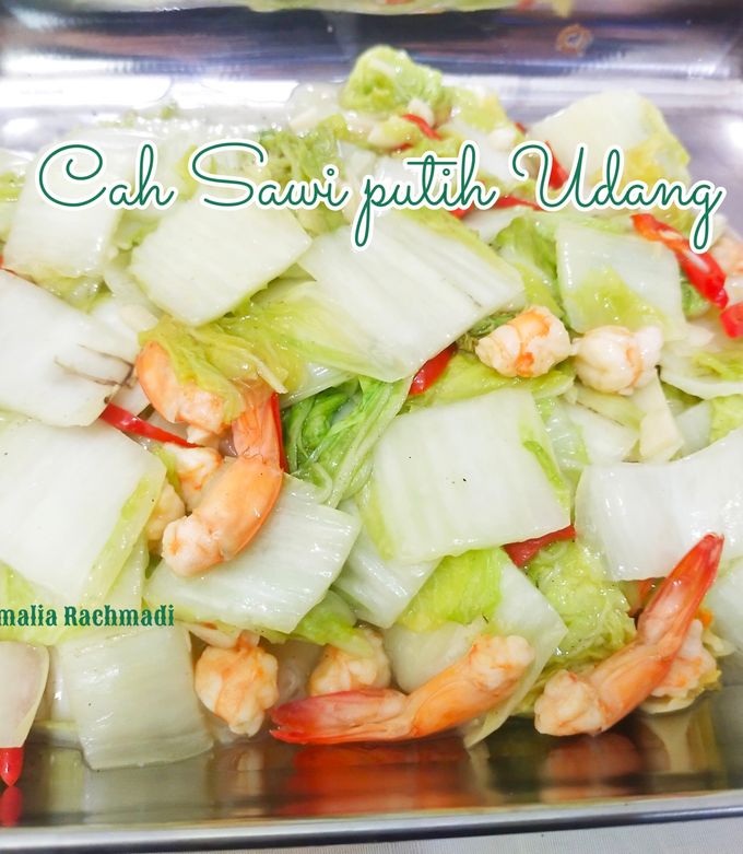 Foto resep Cah Sawi Putih Udang