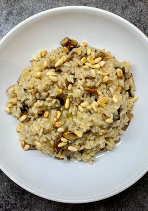 A picture of Mushroom Risotto.