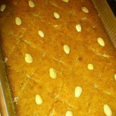 A picture of Harisa - semolina cake هريسة.