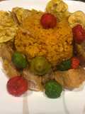 Arroz amarillo con cerdo