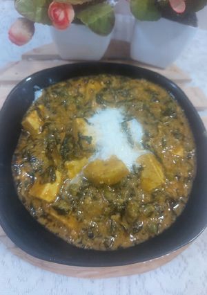A picture of Paneer green peas methi malai.