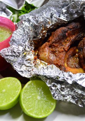 Una foto de Chamorro de res al carbón