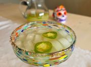A picture of lime cordial