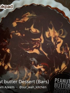 A picture of Peanut butter Dessert (Bars).