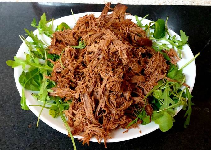 Recipe of Super Quick Homemade My Spicy Pulled Beef 🥰#Lunch#Mainmeal#Sandwiches