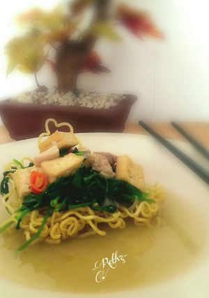 Foto resep Ifumie siram tumis tahu kangkung ala rethz