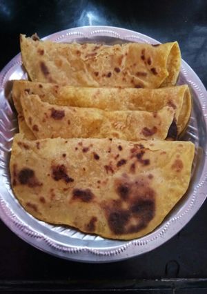 A picture of Coconut Poli/ Kayi Holige #HoliSweets.