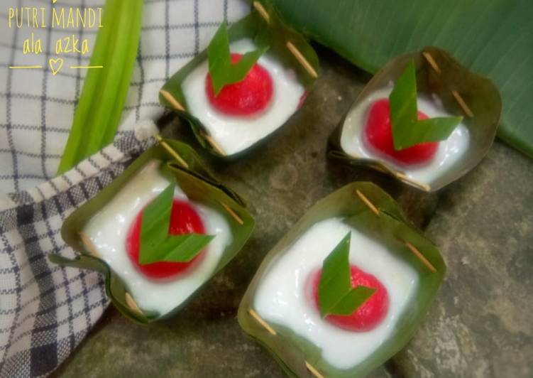 resep cara mengolah Putri Mandi merah putih