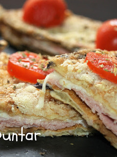 Una foto de Sándwich de berenjenas