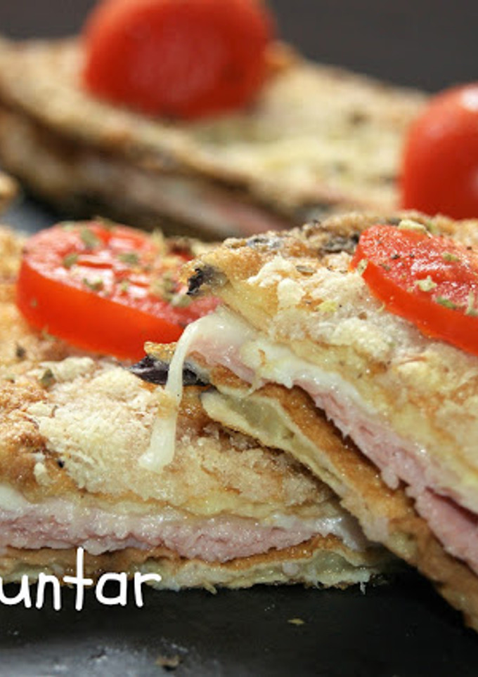 Una foto de Sándwich de berenjenas
