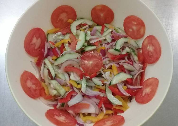 Easiest Way To Make Homemade Vegetable Salad Garden Salad Delicious And Yummy Recipes