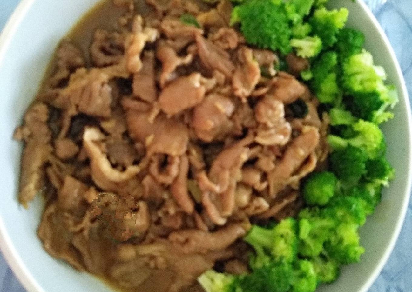 Stir Fry Pork With Brokoli