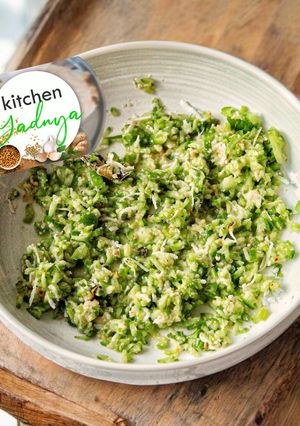 A picture of Khamang Kakdi (Maharashtrian style cucumber salad (Koshimbir).