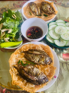 Hình của món Bánh xèo cá kình.