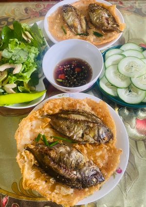 Hình của món Bánh xèo cá kình.