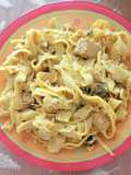تاقليتال بدجاج والكريمة🍝