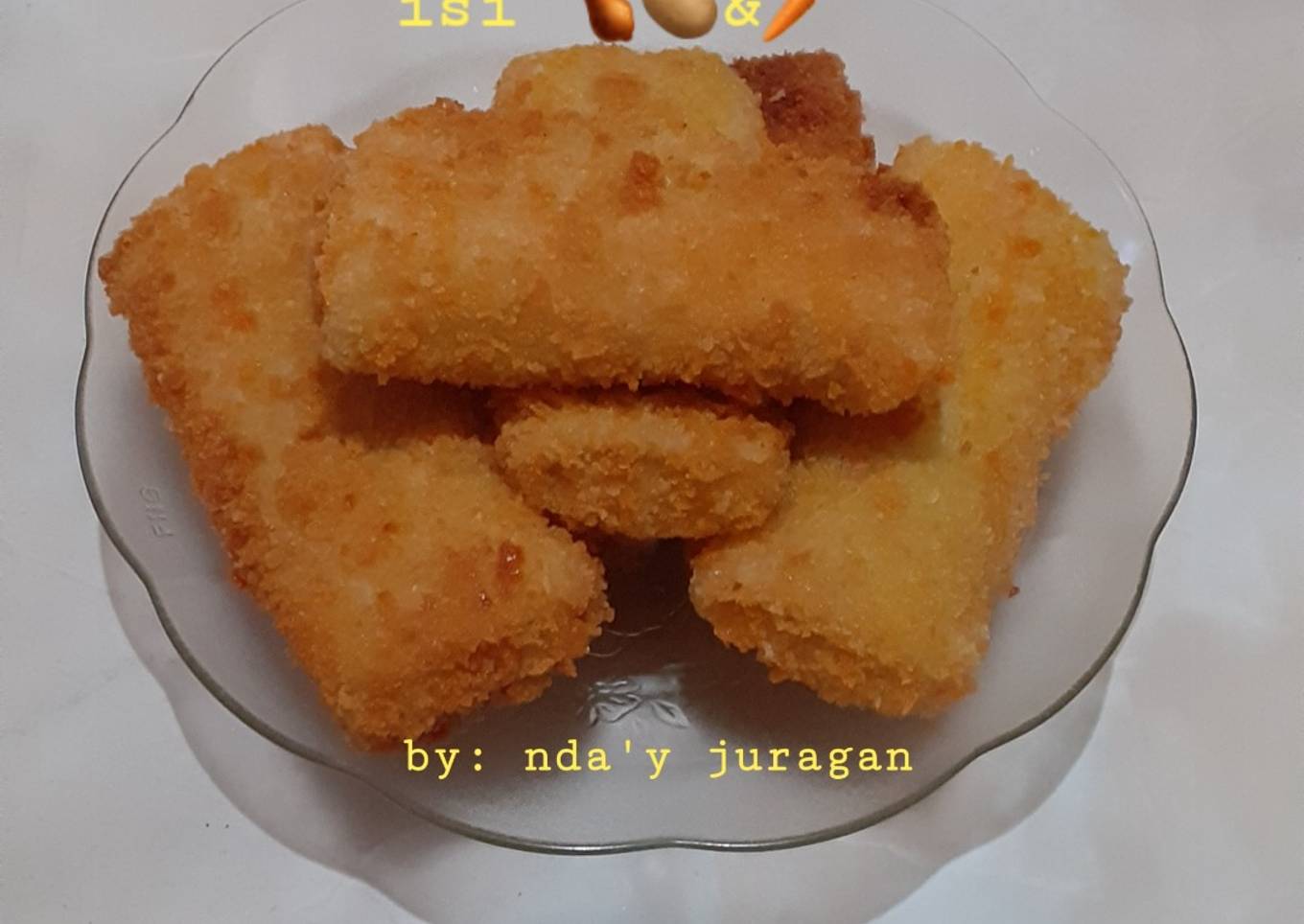Langkah Mudah untuk Membuat Risoles isi ayam 🥔&🥕 +kulit risol tanpa
telur✅, Menggugah Selera