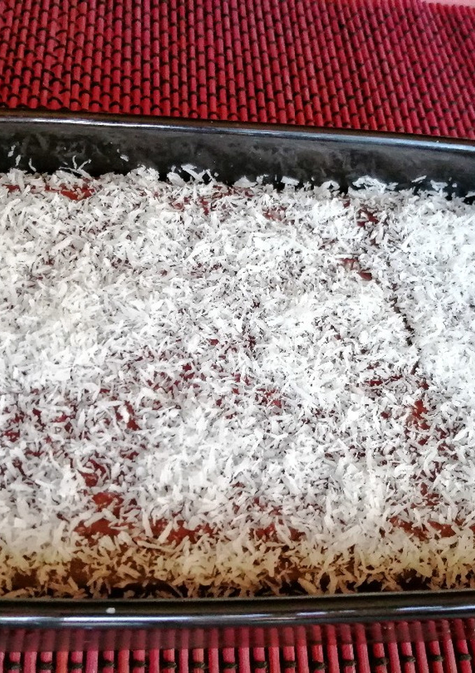Una foto de Tarta de chocolate y coco