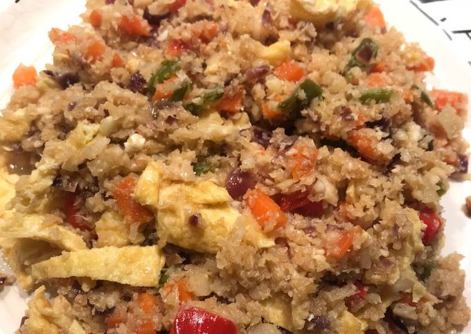 Falso arroz de coliflor con verduras Receta de Evatxu78- Cookpad