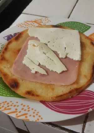 Una foto de Arepa
