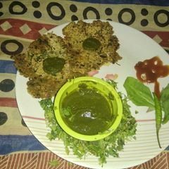A picture of Bread green parotha.