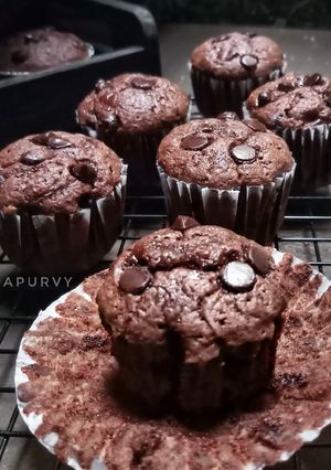 Foto resep MUFFIN BROWNIES Pisang tanpa emulsifier