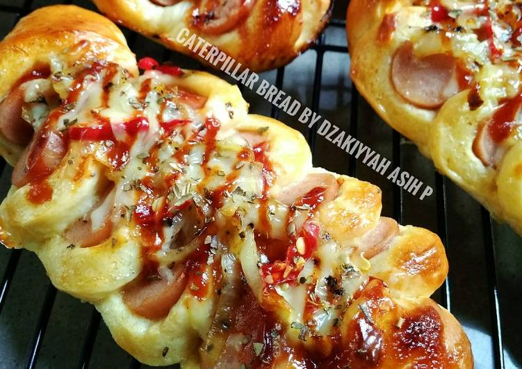 Resep masakan Caterpillar Bread | Langkah Membuat Caterpillar Bread Yang Sedap