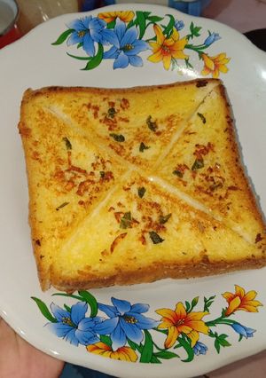 Foto resep Korean GARLIC BREAD Versi Roti tawar Ekonomis