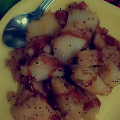 A picture of Masala idli.