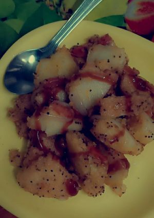 A picture of Masala idli.