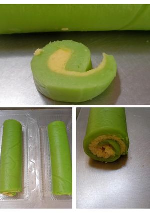 Foto resep Bolu Gulung Roti Tawar Pandan