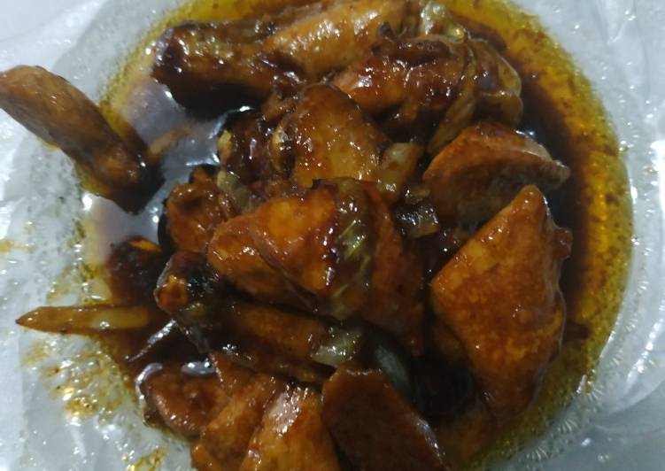 Ayam goreng saus mentega