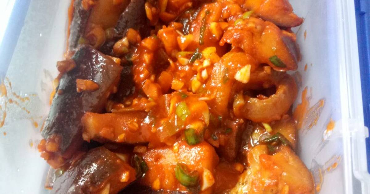 Resep Eggplant and soy sauce korean side dish 가지 나물 oleh Deviena