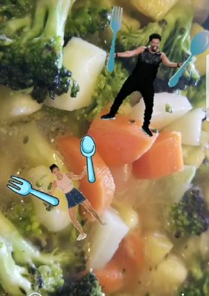 Una foto de Caldito de Pollo con Verduritas