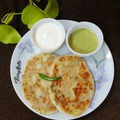 A picture of Farali Stuffed Aloo Paratha.