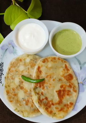 A picture of Farali Stuffed Aloo Paratha.
