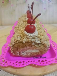 Foto resep Mocca Nougat Roll Cake