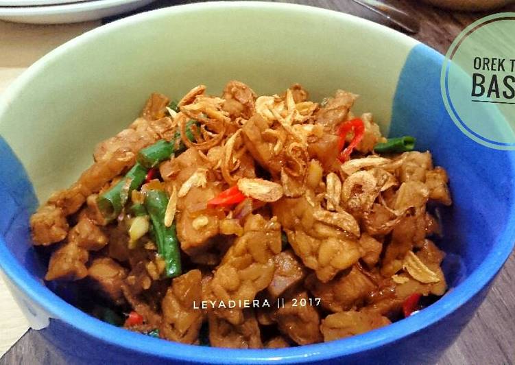 Cara memasak Orek Tempe Basah yang Enak
