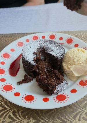 Csokis szuflé, Airfry-ben sütés recept fotója