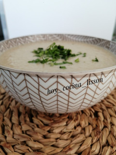 Una foto de Crema de berenjena