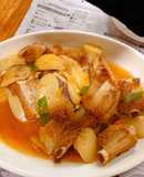 Sườn heo rim mắm tỏi bánh gạo hàn quốc