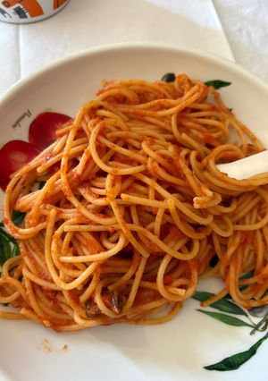 Una foto de Pasta a la Amatriciana