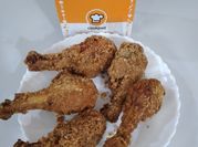 A picture of corn flour chicken drumsticks