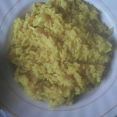 A picture of Turmeric rice.