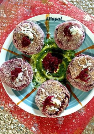 A picture of Beetroot Tikki.